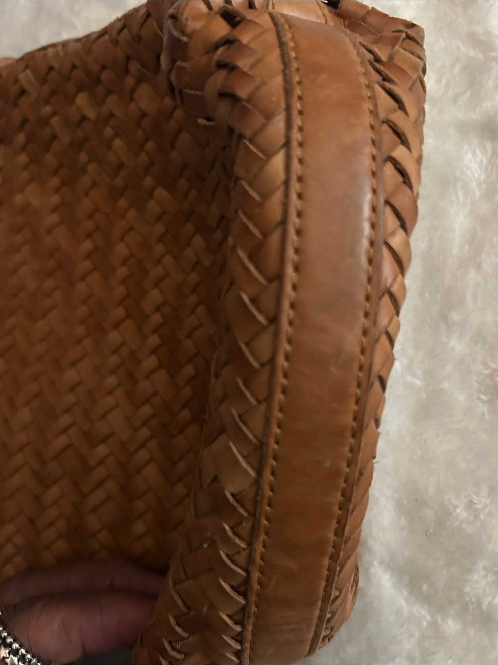 Madewell Woven Leather Crossbody Bag - Brown - Picture 8 of 16